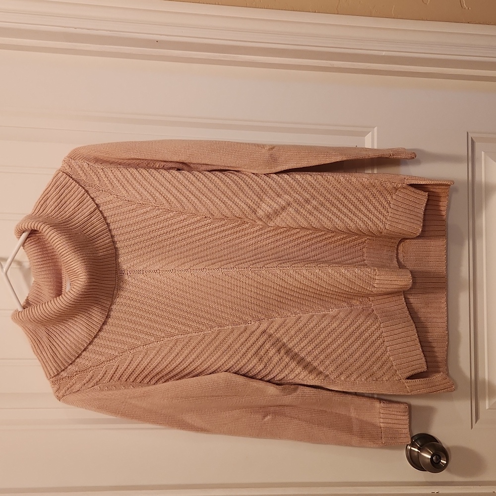 Calvin Klein Women's blush Pink Cowl Neck Sweater